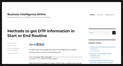 Desktop Screenshot of businessintelligenceonline.com